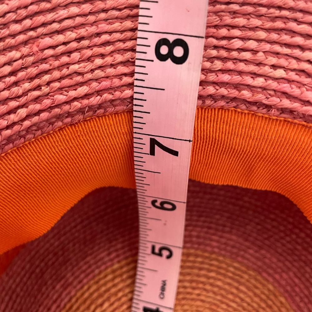 Annabell Ingall Australia Straw Hat Fedora Rust, Sunset Mauve Pink, NWT ! - Picture 8 of 9